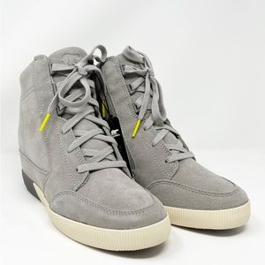 Sorel Out 'N About Wedge Waterproof Boot Bootie Wedge Sneaker Size 9 Dove/Quarry